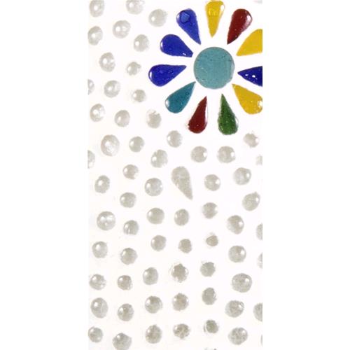 Lampada da tavolo in vetro mosaicata con fiori India World - MYLILLY