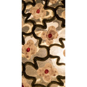 Lampada da tavolo in vetro motivo dipinto base trasparente India World - MYLILLY