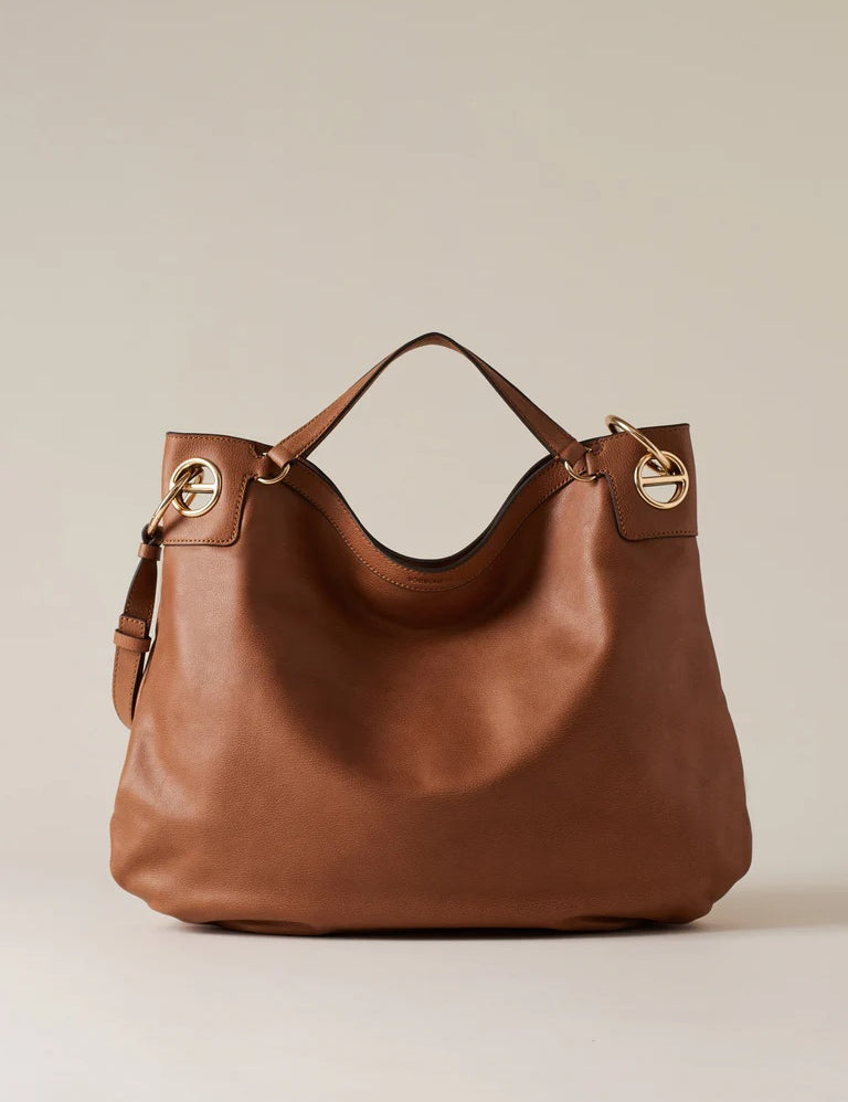 Large Borbonese London shopping bag accessory for women, featuring a stylish design with sturdy handles and spacious interior.