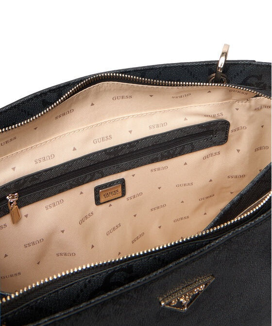 Guess Noelle II Tote in beige, featuring a spacious design and stylish handles, ideal for shopping and everyday use.