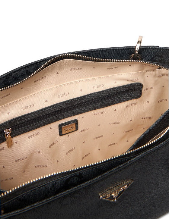 Guess Noelle II Tote in beige, featuring a spacious design and stylish handles, ideal for shopping and everyday use.