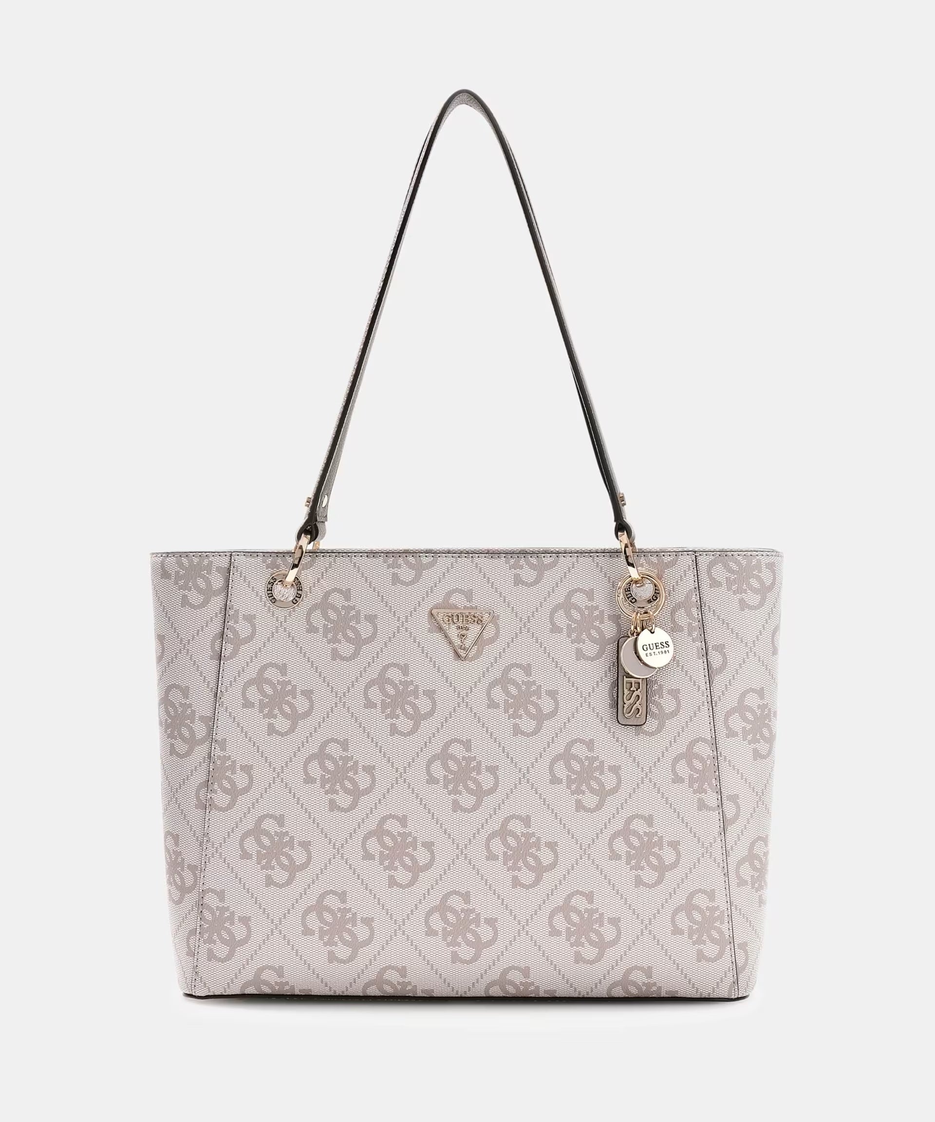 Noelle II Tote by Guess, a stylish women's shopping bag featuring a sleek design and spacious interior.