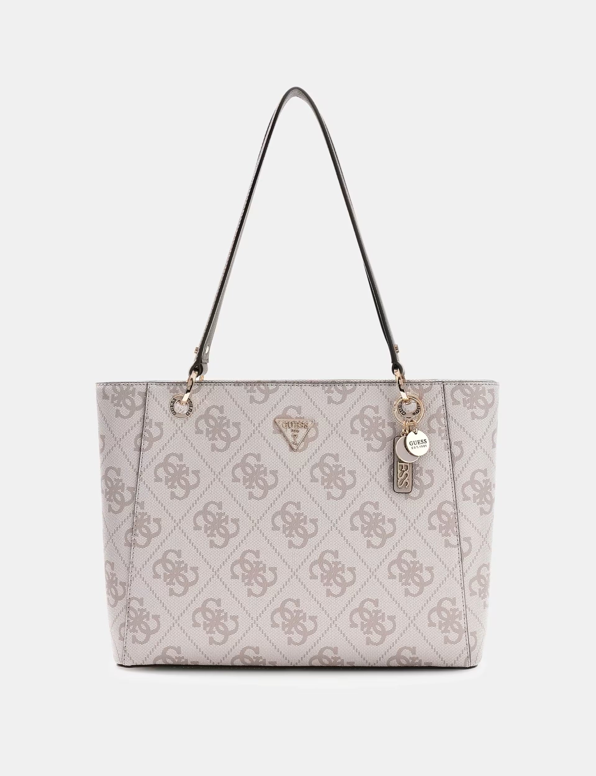 Noelle II Tote by Guess, a stylish women's shopping bag featuring a sleek design and spacious interior.