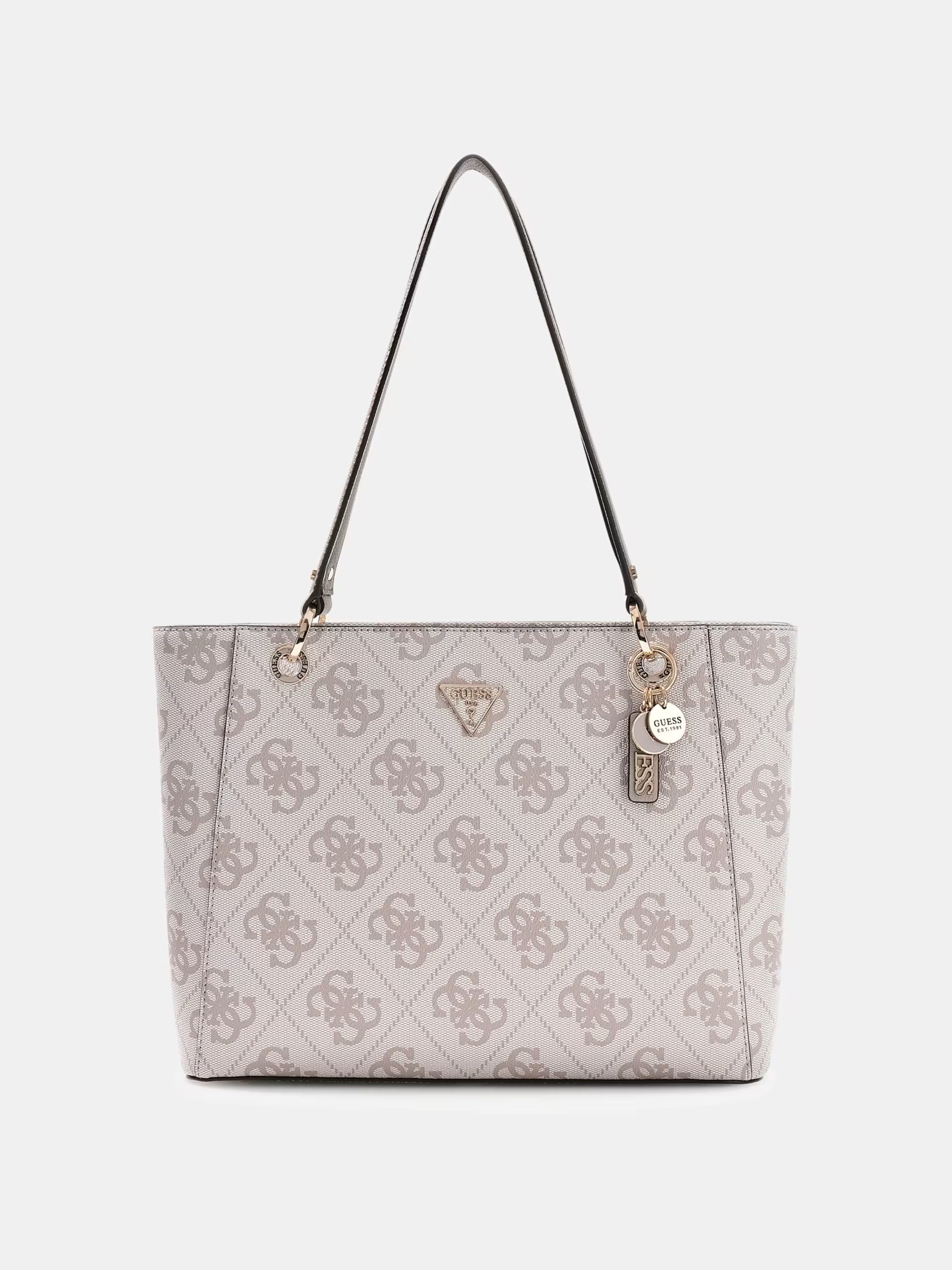 Noelle II Tote by Guess, a stylish women's shopping bag featuring a sleek design and spacious interior.