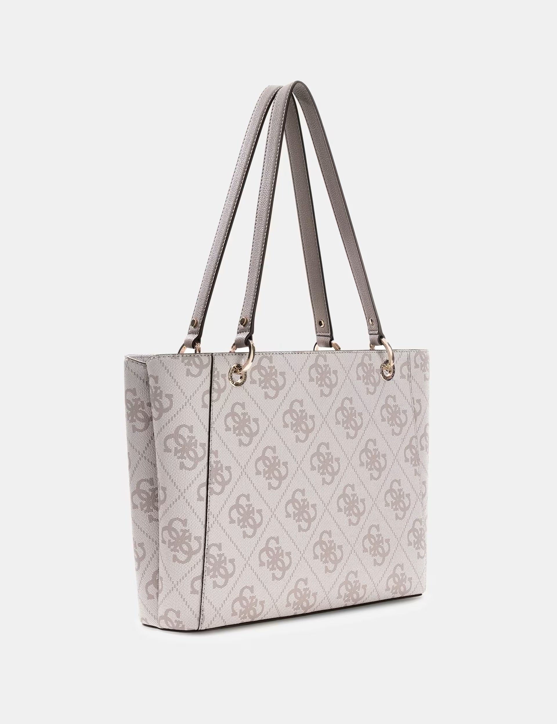 Noelle II Tote by Guess, a stylish women's shopping bag in elegant design, showcasing its spacious interior and handles.