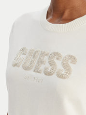Guess Norah logo sweatshirt for women, featuring a stylish pullover design with the Guess brand logo on the front.