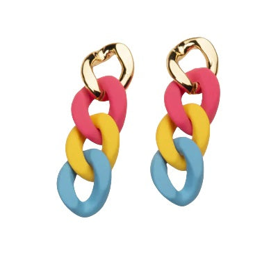 Orecchini con catena groumette Barbieri - MYLILLY