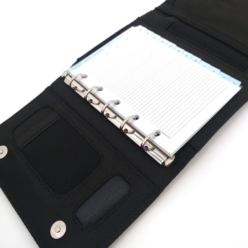 Organizer tascabile in pelle e tessuto Piquadro - MYLILLY