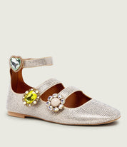 Ornate Gladiator Ballet flats by Kurt Geiger featuring intricate strap details and elegant design for women's footwear.