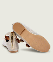 Ornate Gladiator Ballet flats by Kurt Geiger featuring intricate strap design and elegant detailing for women's footwear.