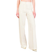 Light beige Kontatto Palazzo pants for women, featuring a wide-leg design and comfortable fit.