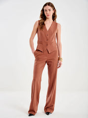 Vicolo Donna Pantaloni, stylish women's pants in a comfortable fit, shown in a neutral color with a tailored design.