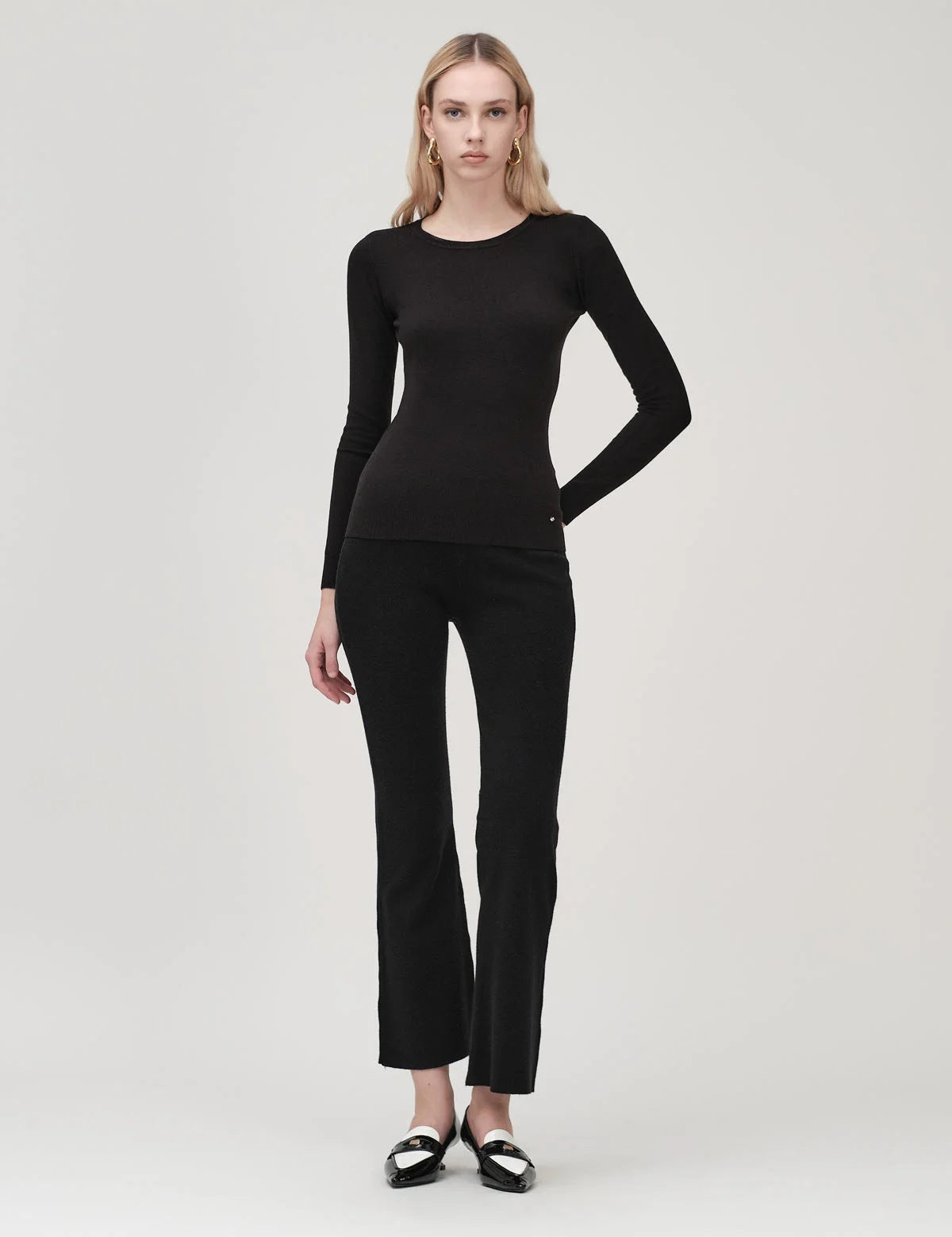 Pantaloni in maglia White Wise - MYLILLY