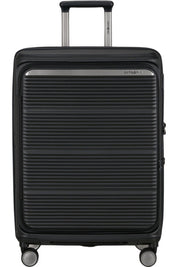Samsonite Paralux Medium Trolley suitcase for unisex travel, showing sturdy design and medium size for convenient luggage.