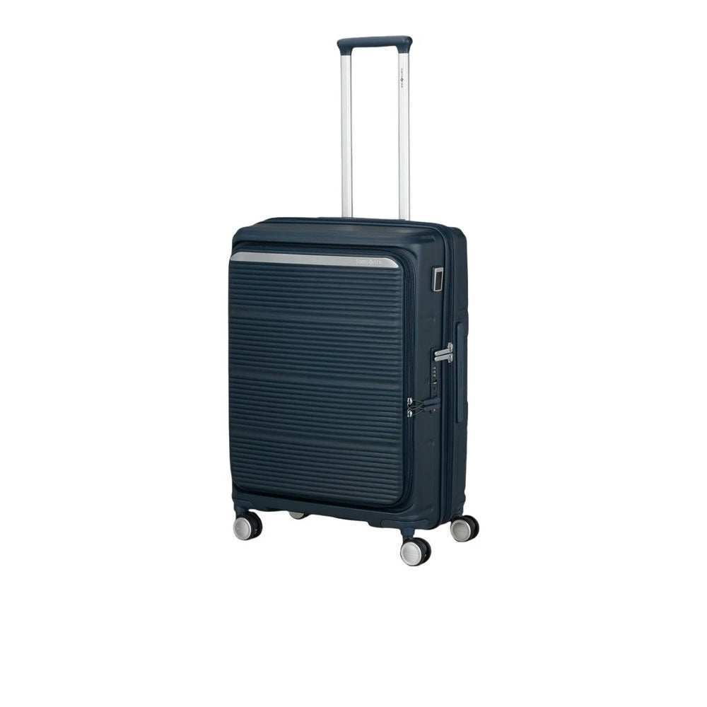 Samsonite Paralux Medium Trolley in unisex travel accessory, featuring a sturdy design and smooth wheels for medium-sized luggage.
