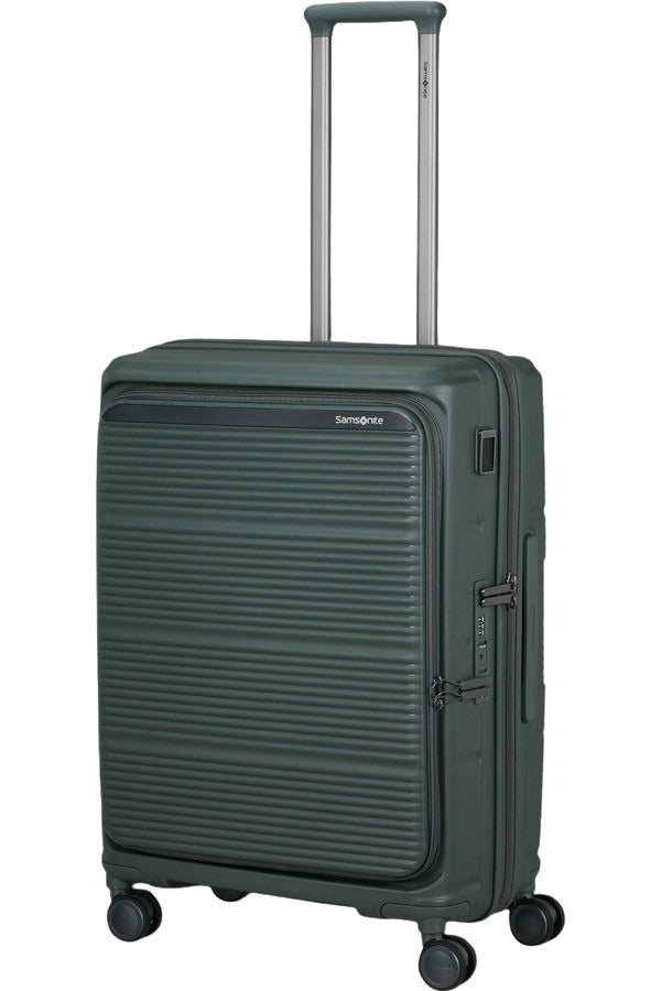 Samsonite Paralux Medium Trolley in unisex travel accessory with durable exterior and telescopic handle for medium-length trips.