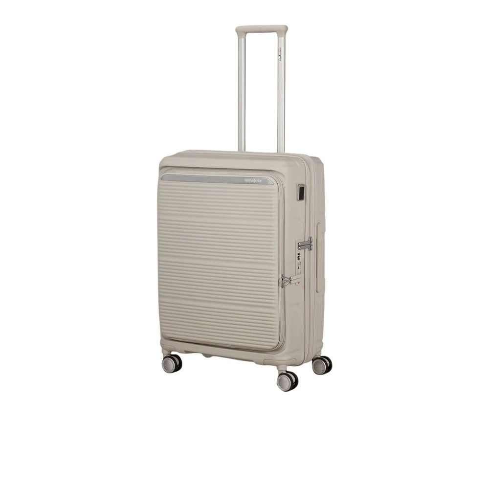 Samsonite Paralux Medium Trolley for unisex travel, durable hard-shell luggage with wheels and extendable handle.