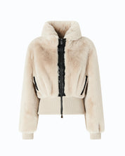 Pinko Bagels faux fur bomber jacket