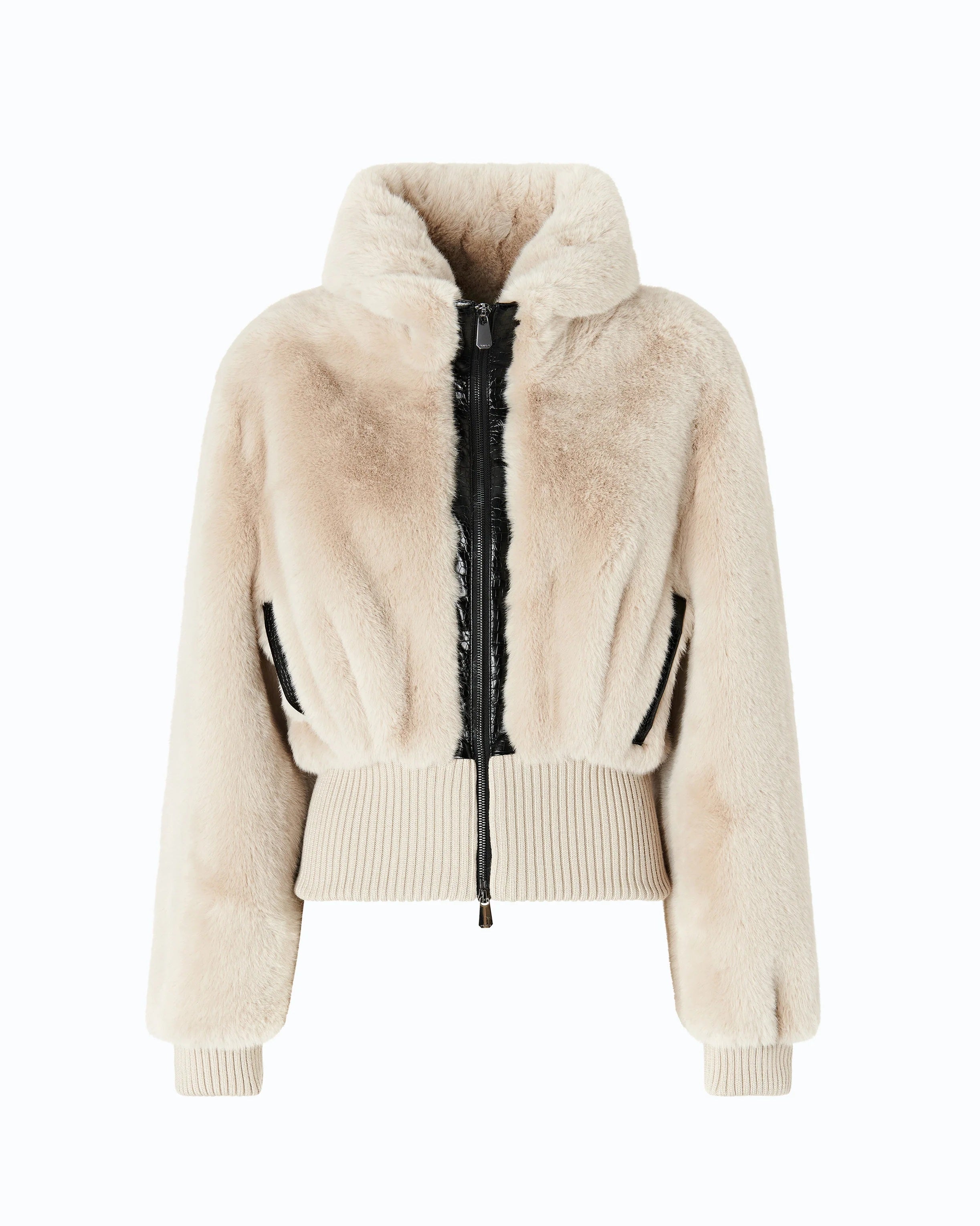 Pinko Bagels faux fur bomber jacket