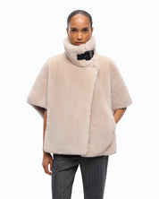 Pinko New Faux Fur Cape