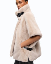 Pinko New Faux Fur Cape