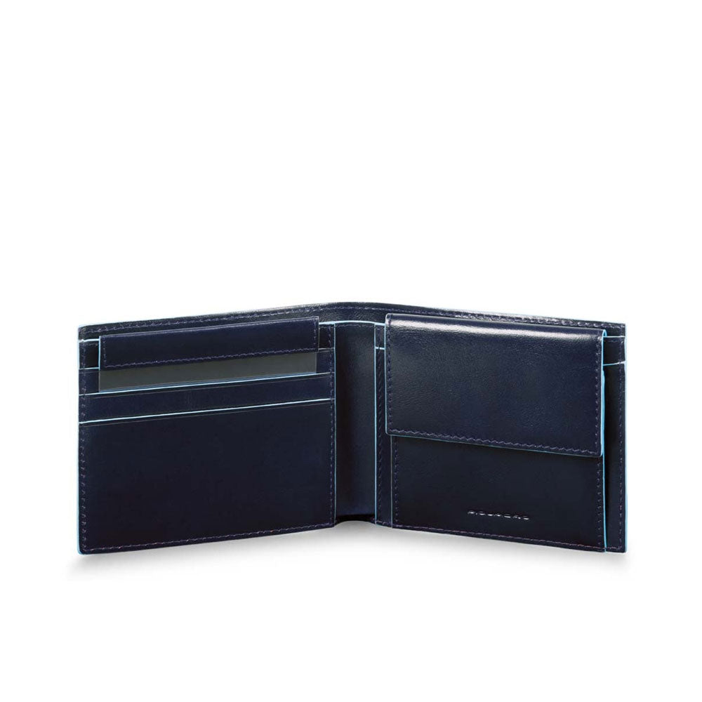 Portafoglio uomo con portamonete e porta carte di credito Blue Square Piquadro - MYLILLY