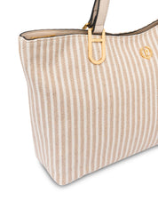 Plume Canvas Tote Bag Pollini - MYLILLY