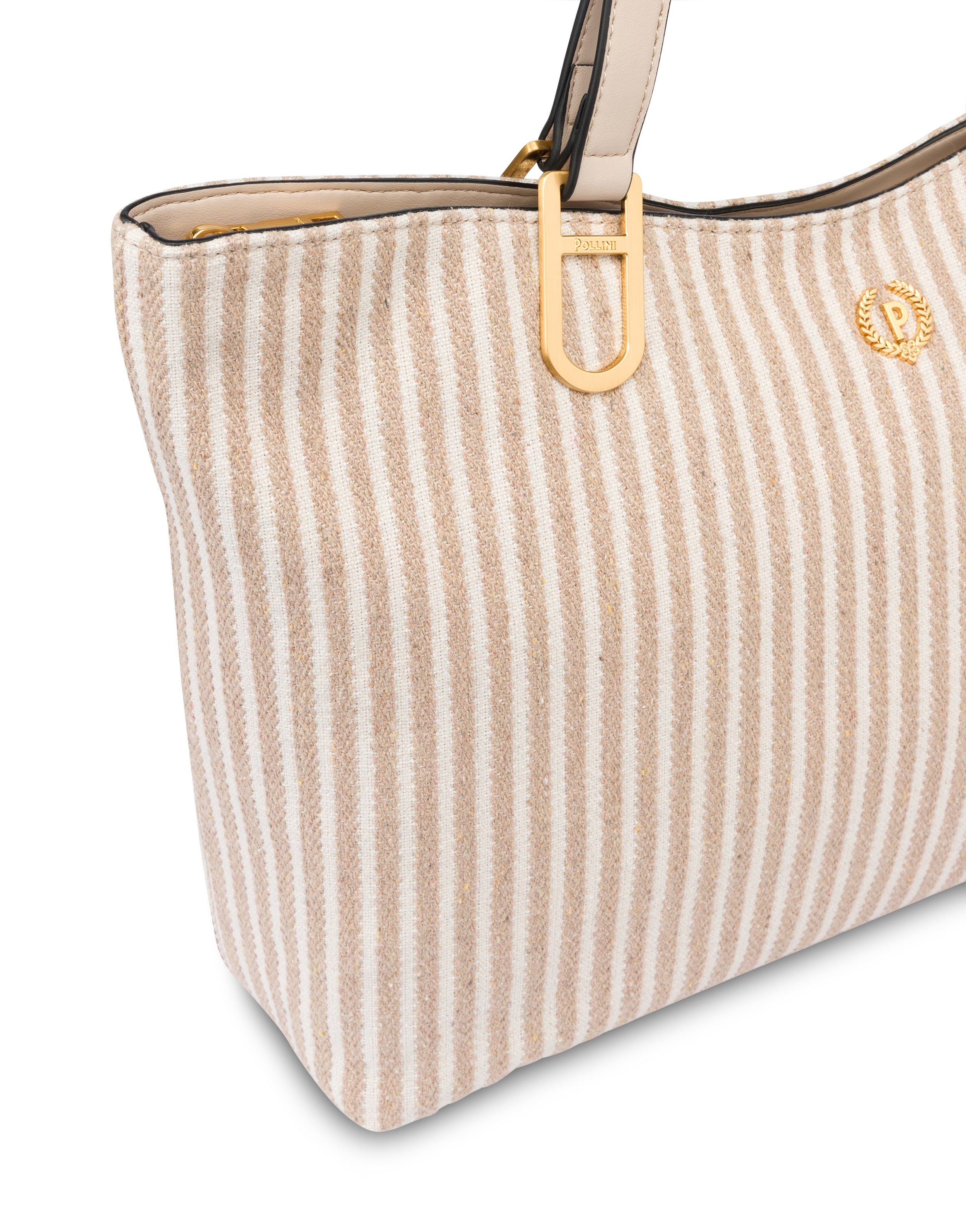 Plume Canvas Tote Bag Pollini - MYLILLY