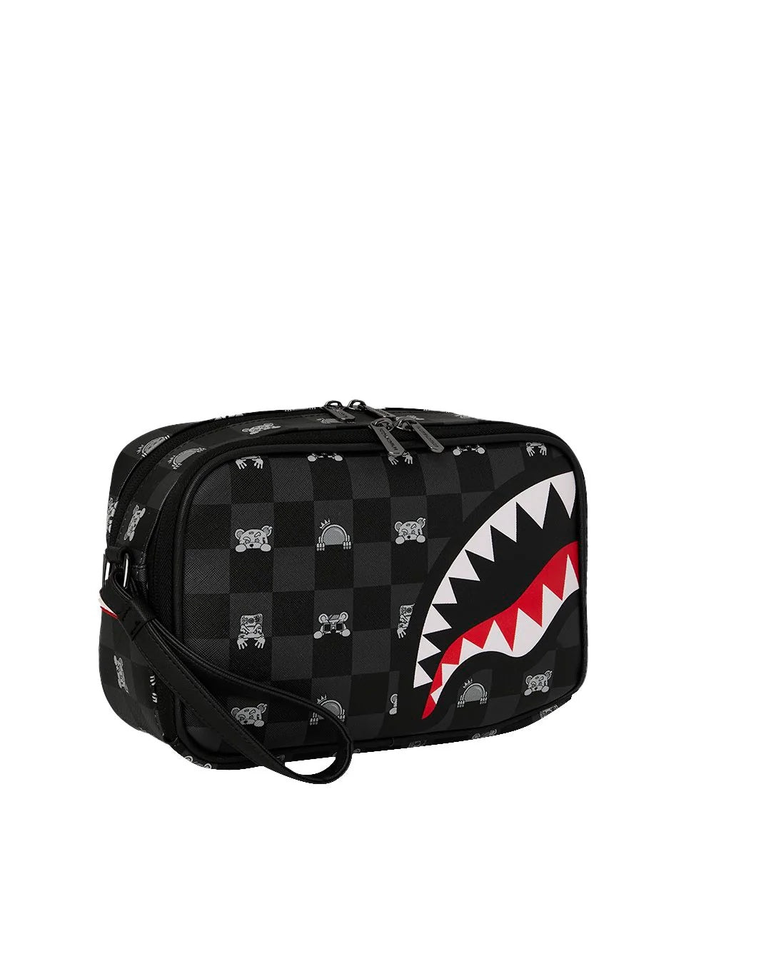 Gray Peeking Character Check Toiletry Brick Sprayground - MYLILLY