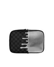 Silver Side Drip Black Check Brick Toiletry Sprayground - MYLILLY