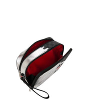 Silver Side Drip Black Check Brick Toiletry Sprayground - MYLILLY