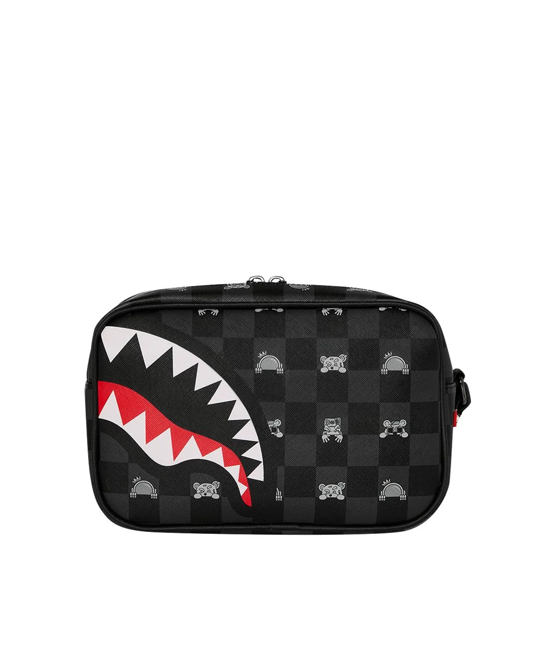 Gray Peeking Character Check Toiletry Brick Sprayground - MYLILLY