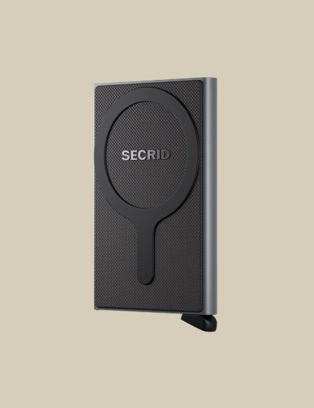 Secrid MagSafe card protector accessory for unisex use, holds credit cards and documents, sleek minimalist design.