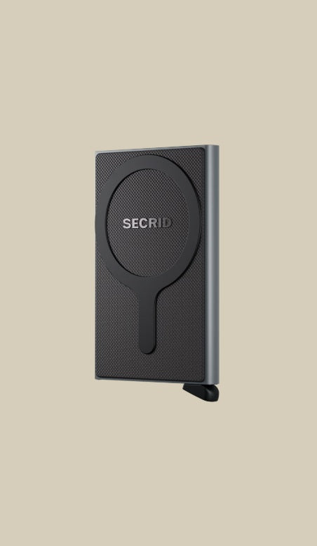 Secrid MagSafe card protector accessory for unisex use, holds credit cards and documents, sleek minimalist design.