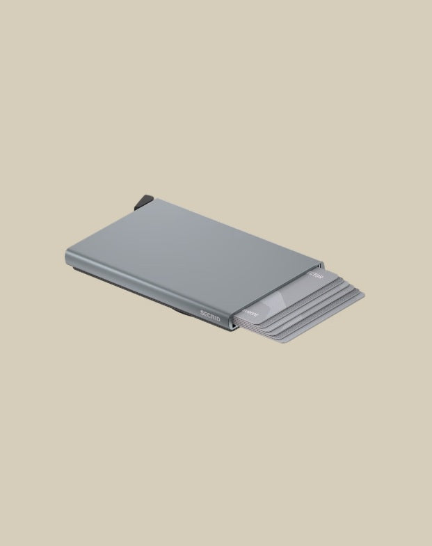 Secrid MagSafe card protector wallet with sleek unisex design, holds credit cards and personal documents securely.