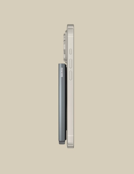 Secrid MagSafe card protector, unisex wallet accessory with card and document storage, compatible with MagSafe devices.