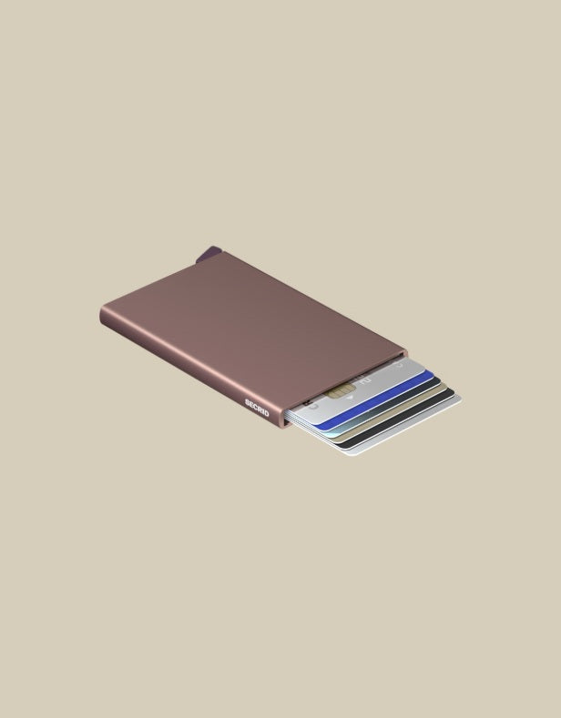 Secrid Porta Carte Cardprotector unisex wallet with compact design, holding credit cards and identification, made of sleek material.