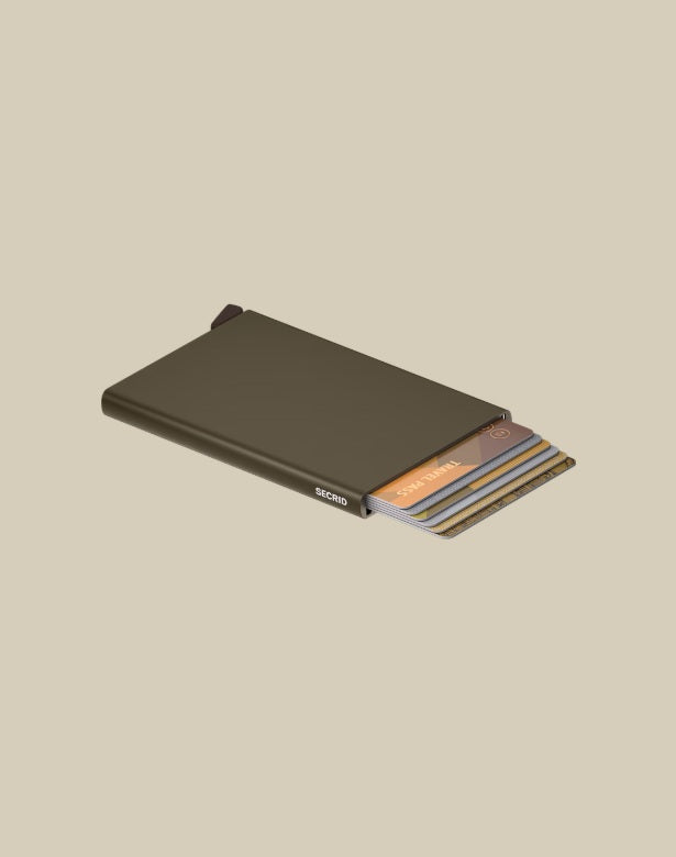 Secrid Porta carte Cardprotector unisex compact wallet with aluminum body and card slots, designed for secure credit card storage.