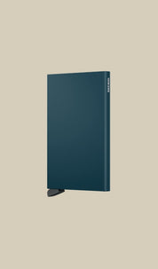 Secrid Porta carte card protector in sleek black leather, unisex design, holding credit cards and identification documents.