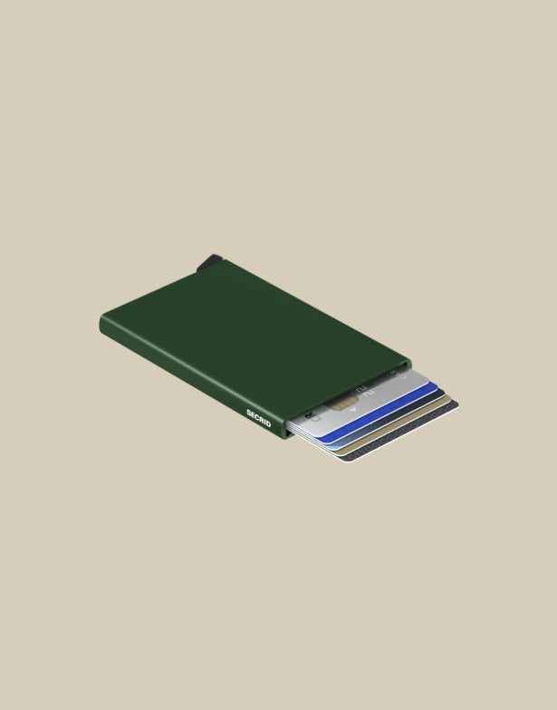 Secrid Porta carte Cardprotector, unisex wallet for credit cards and IDs, with sleek metal design and compact size.