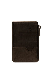 Piquadro credit card holder in sleek design, showcasing multiple card slots and premium materials for unisex use.