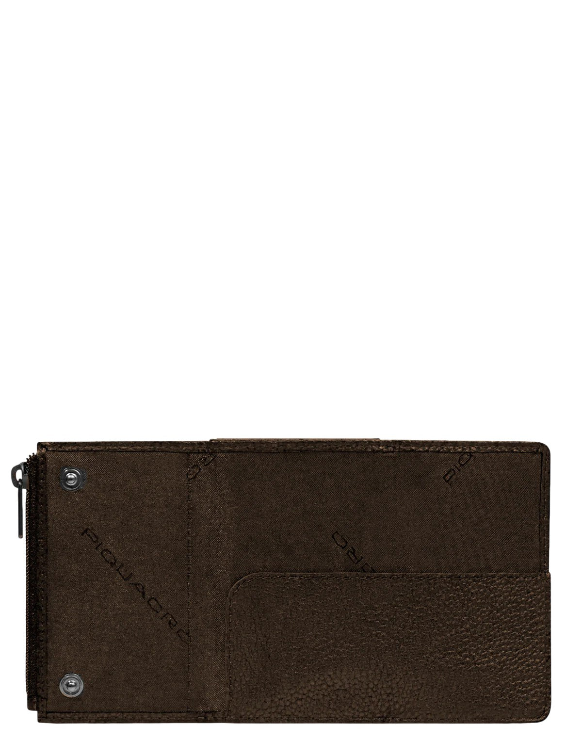 Piquadro credit card holder in leather, featuring a sleek design for unisex use, ideal for documents and cards.