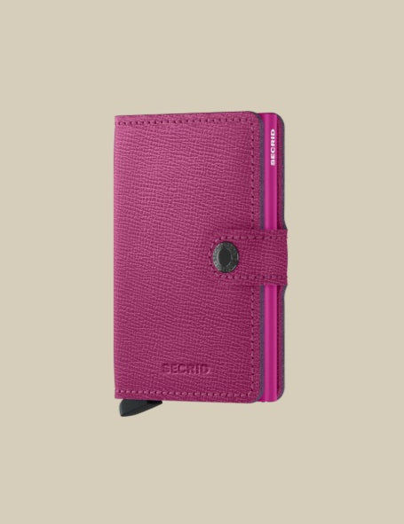 Secrid Miniwallet Crisple Secrid unisex card holder with textured surface and compact design for credit cards and documents.