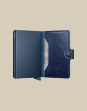 Secrid Miniwallet Crisple Secrid in textured leather, unisex card holder with multiple card slots and compact design.