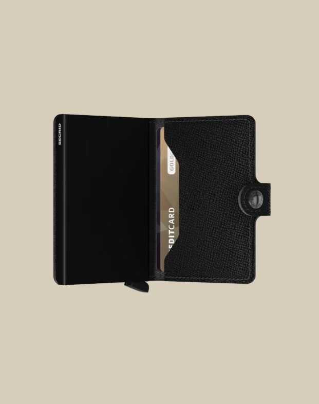 Miniwallet Crisple Secrid unisex card holder with sleek design, compact wallet for credit cards and documents.