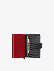 Secrid Porta Carte Miniwallet Cubic, unisex leather cardholder with compact design for credit cards and IDs.