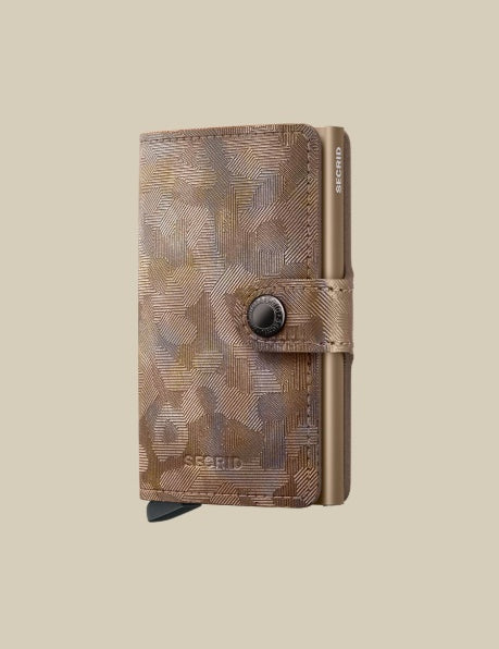Secrid Miniwallet Jungle Porta carte unisex in pelle con stampa jungle, compatto portafoglio per documenti e carte di credito