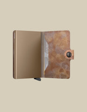 Secrid Miniwallet Jungle Porta carte unisex in pelle con stampa jungle, compatto portafoglio per documenti e carte di credito