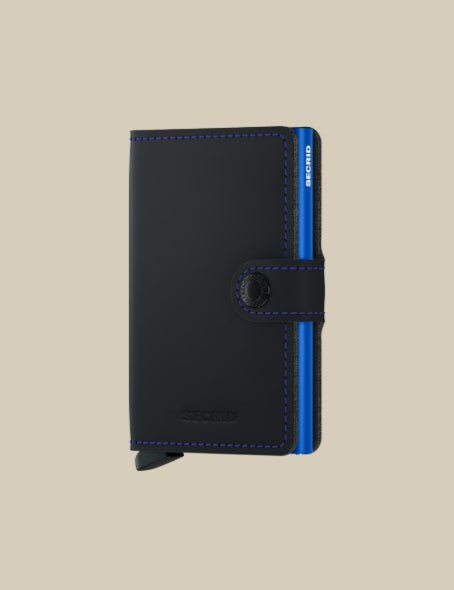 Secrid Miniwallet Matte Porta Carte, unisex leather card holder with compact design for credit cards and documents