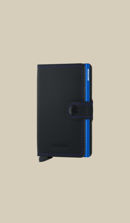 Secrid Miniwallet Matte Porta Carte, unisex leather card holder with compact design for credit cards and documents